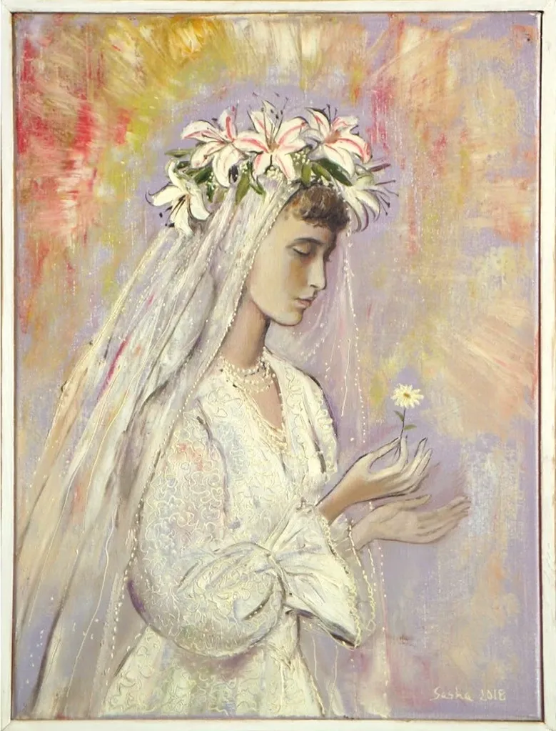 Bride-–-A-Dreamlike-and-Symbolic-Oil-Painting