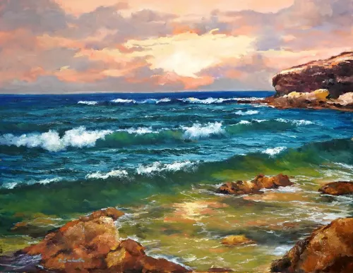 Sun-and-Sea-Painting