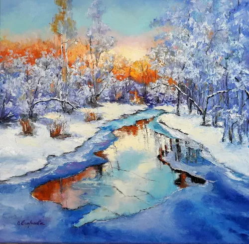 Winter-Morning-Painting