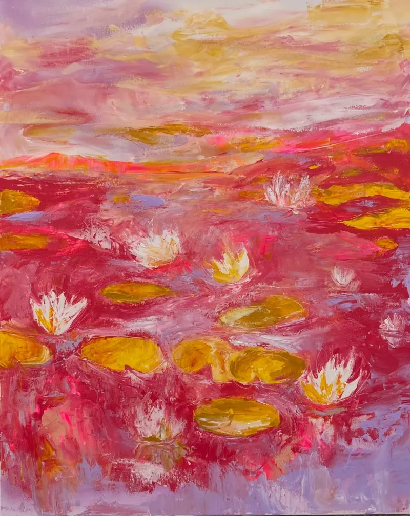 Pink-water-lilies