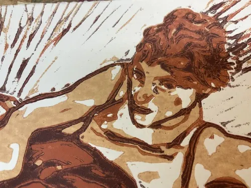 The Art Of The Others - Frau mit grünen Strümpfen (inspired by Egon Schiele) (3).webp
