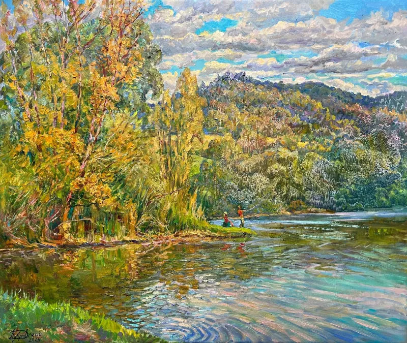 Colors of an Autumn River
