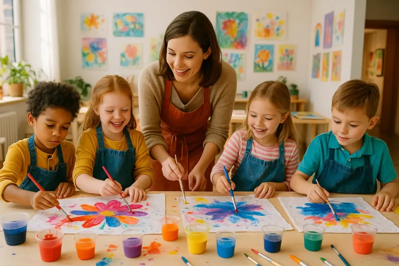 Fabric-Painting-Kids-Art-Class
