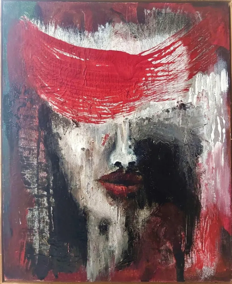 Woman-in-red