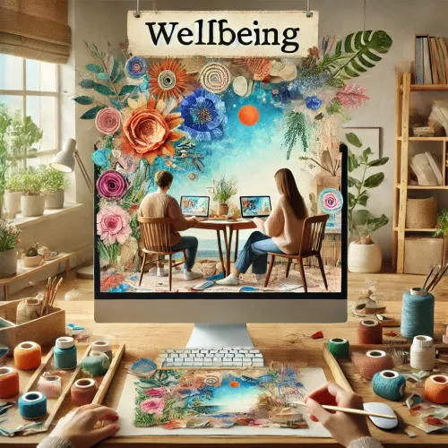 Create-a-collage-mixed-media-art-for-wellbeing-workshop