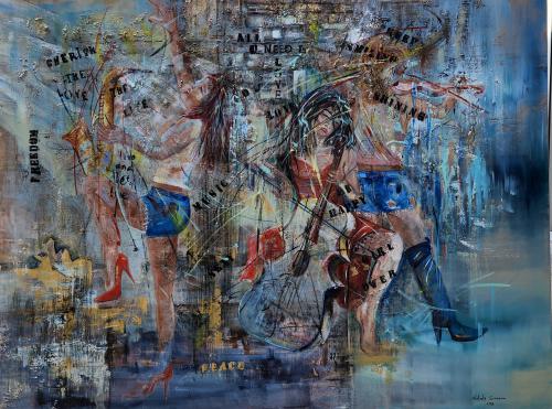 Girls Power Abstract Feminine Dynamism