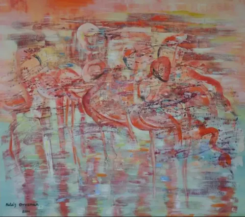 Flamingo-Painting