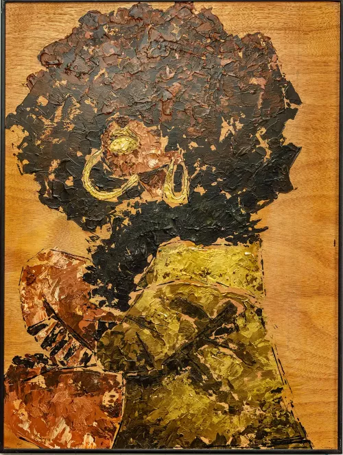 African Girl Painting