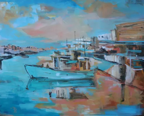 -Port-of-Jaffa-Painting