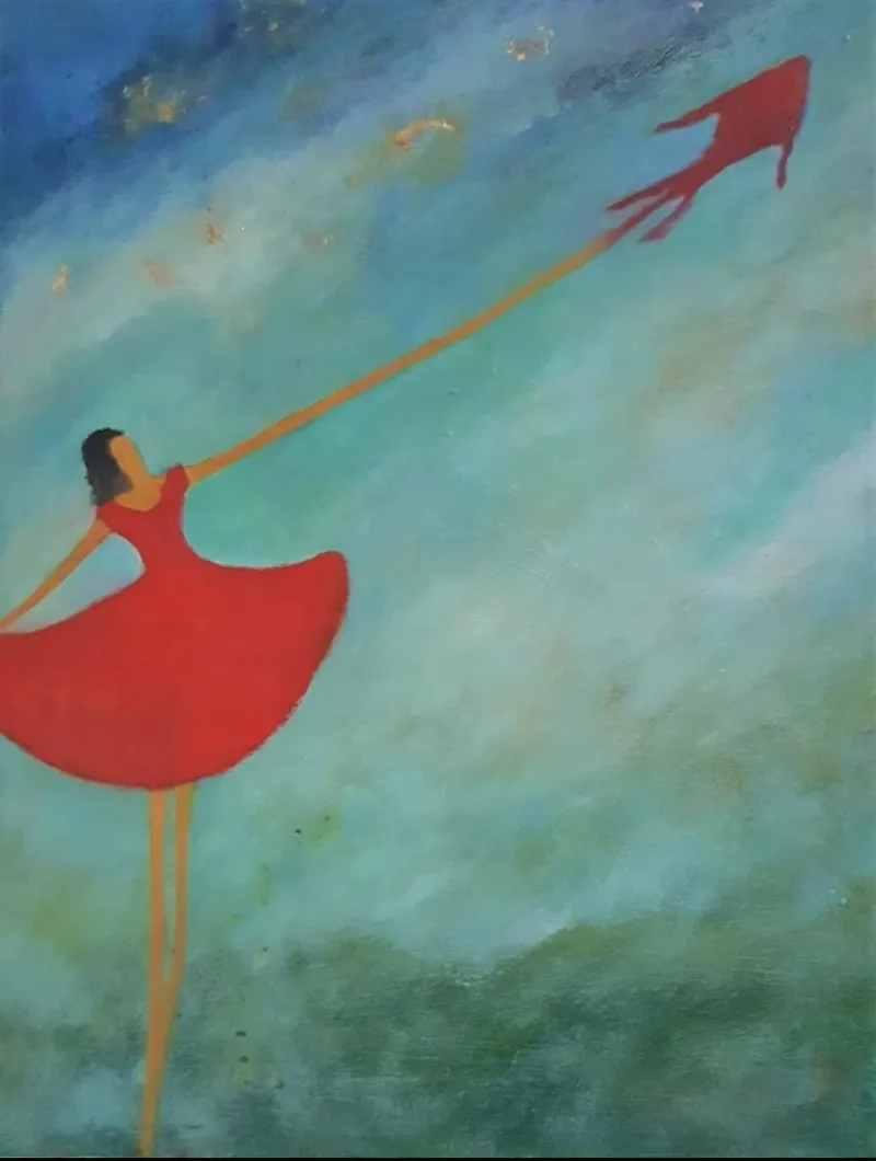 Girl-with-a-red-kite