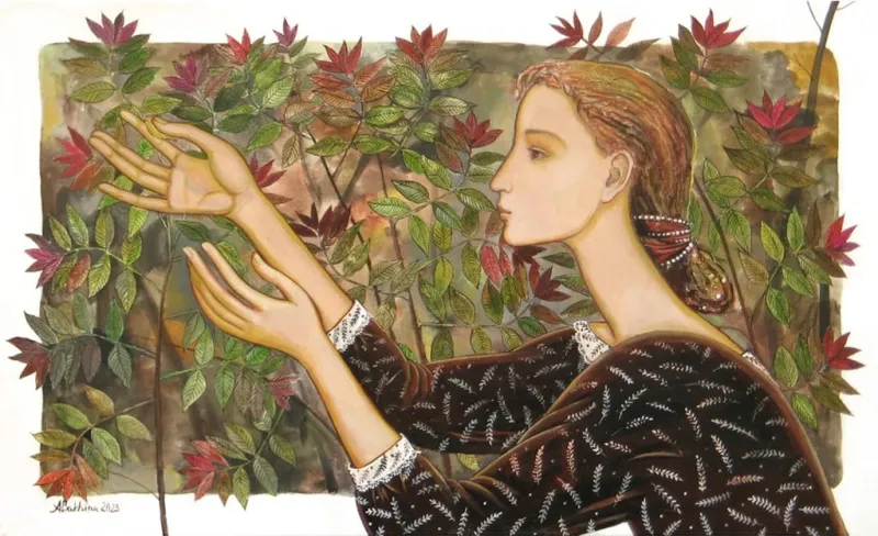 Leaves – A Symbolic and Nature-Inspired Oil Painting