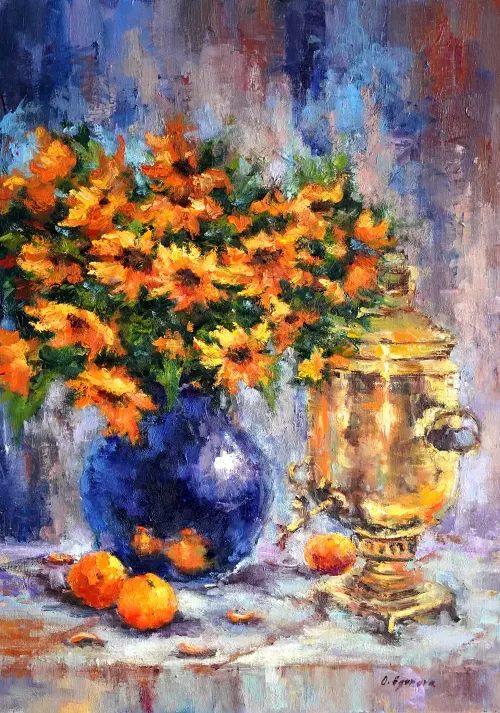 Still-Life-with-Samovar-Painting