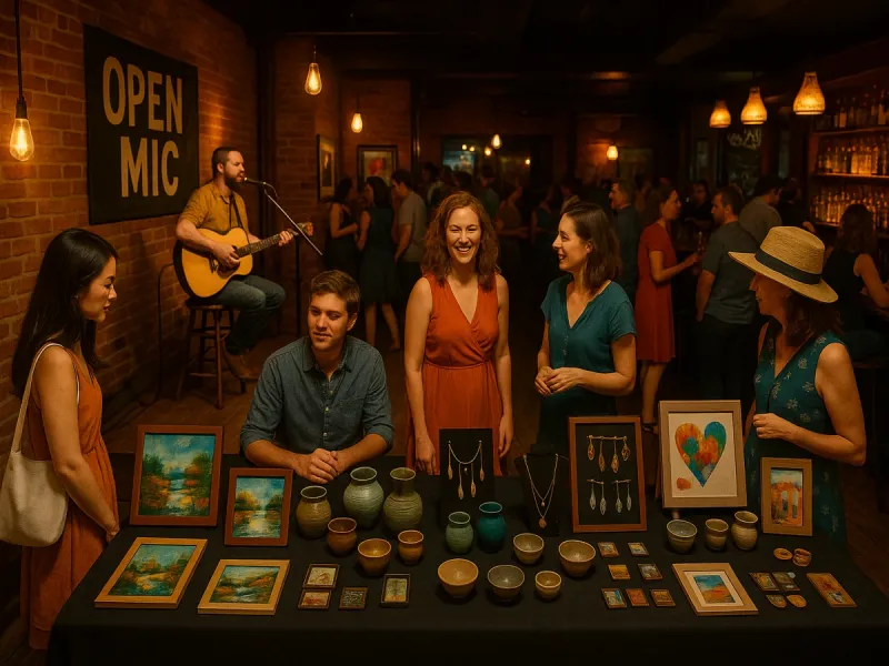 Weekly-Open-Mic-and-Art-Fair-at-Bemos-Bar-in-Bay-City