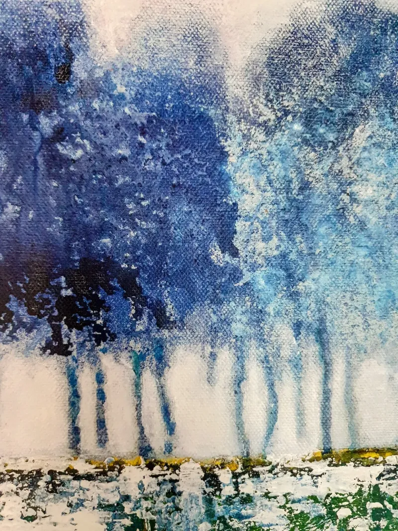 Collection of Blue Trees