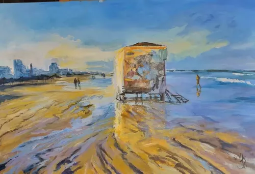  Lifeguard Arbor in Tel Aviv Painting