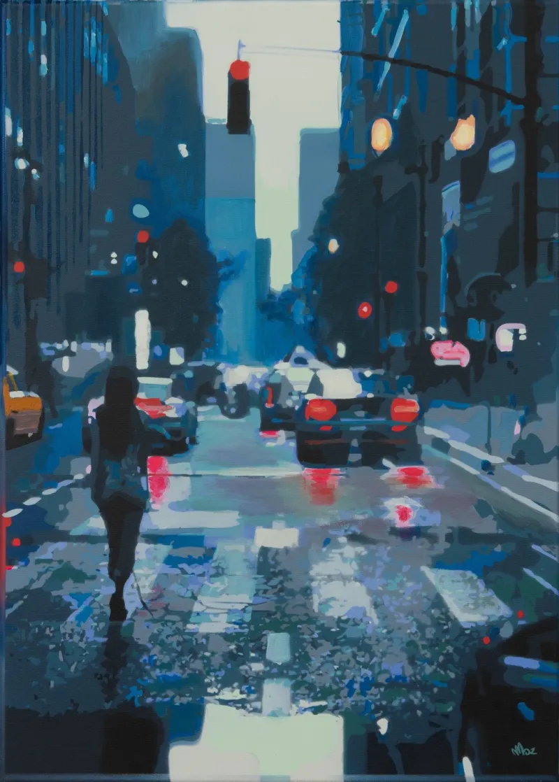 Urban-solitude-on-a-rainy-night
