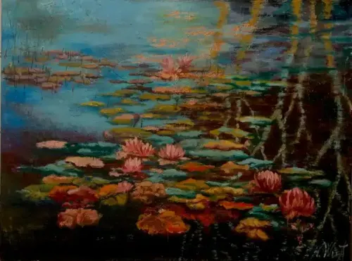 Water-Lily-in-Pond
