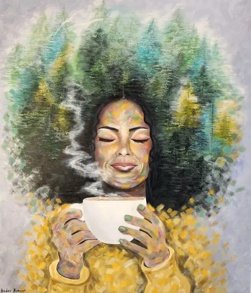 A Moment to Myself Painting