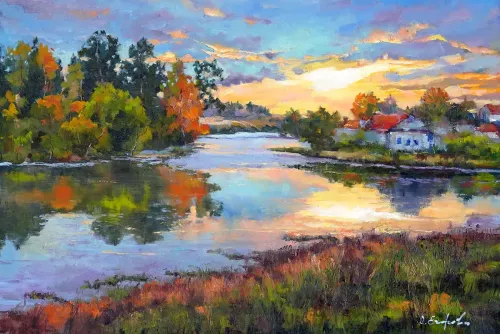 Evening-Sunset-Painting