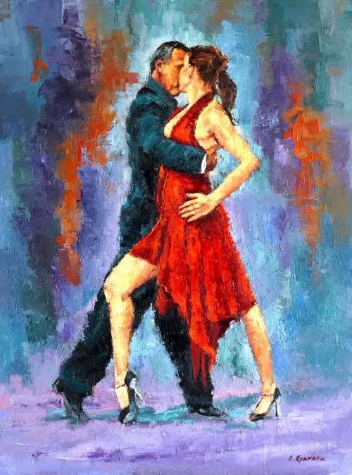 Dancing Couple Painting