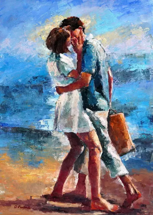 The Kiss Painting