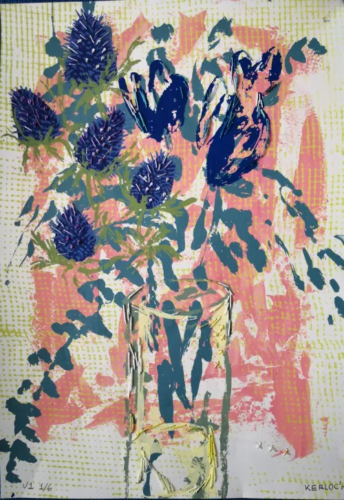 Blue-thistles-and-tulips