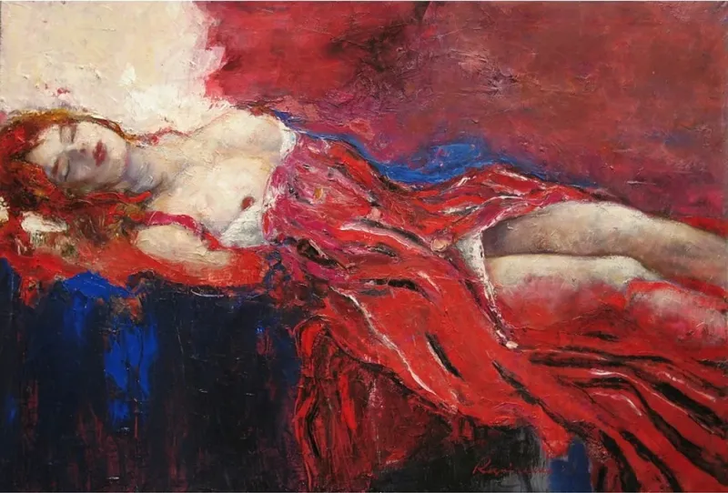 Spleen-–-Sensual-and-Dreamlike-Oil-Painting-on-Canvas