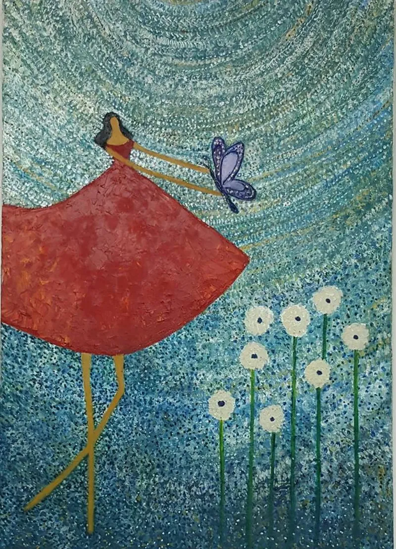 Girl-with-a-red-kite-butterfly
