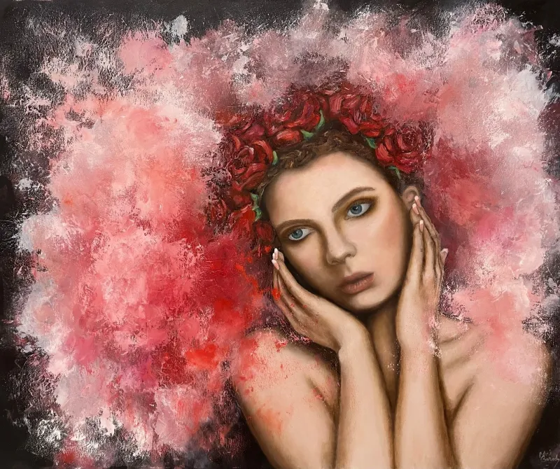 Romy with roses