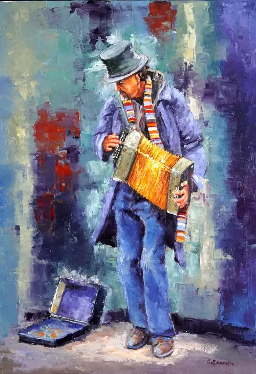 Street-Musician-Painting