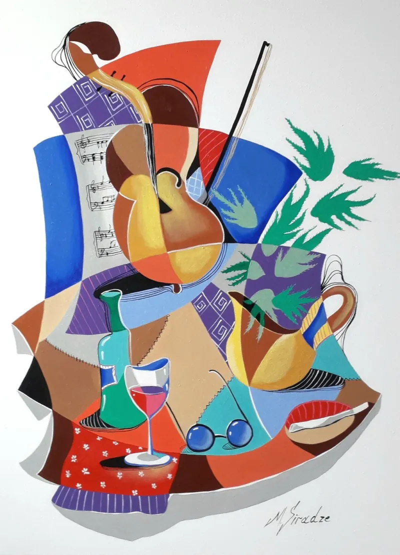 Still-life-violin