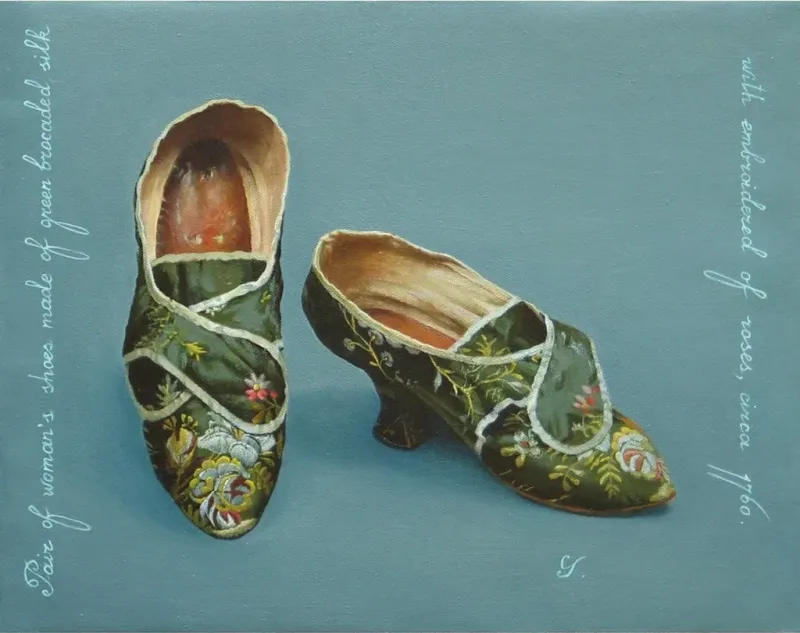 Pair-of-Women&apos;s-Shoes.-1760