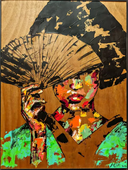 Mysterious Woman Painting