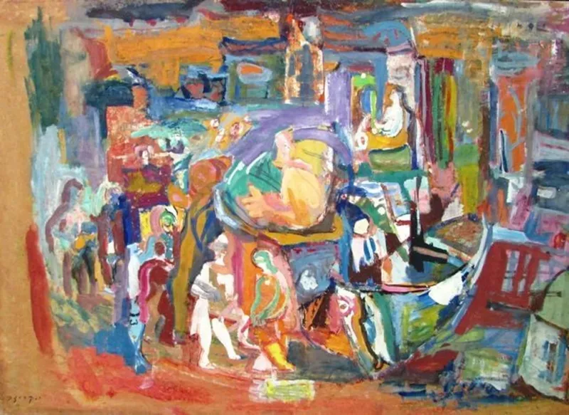 Figures in the landscape