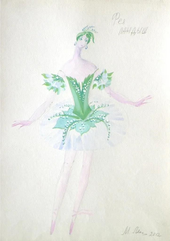 The-Lily-of-the-valley-costume-sketch