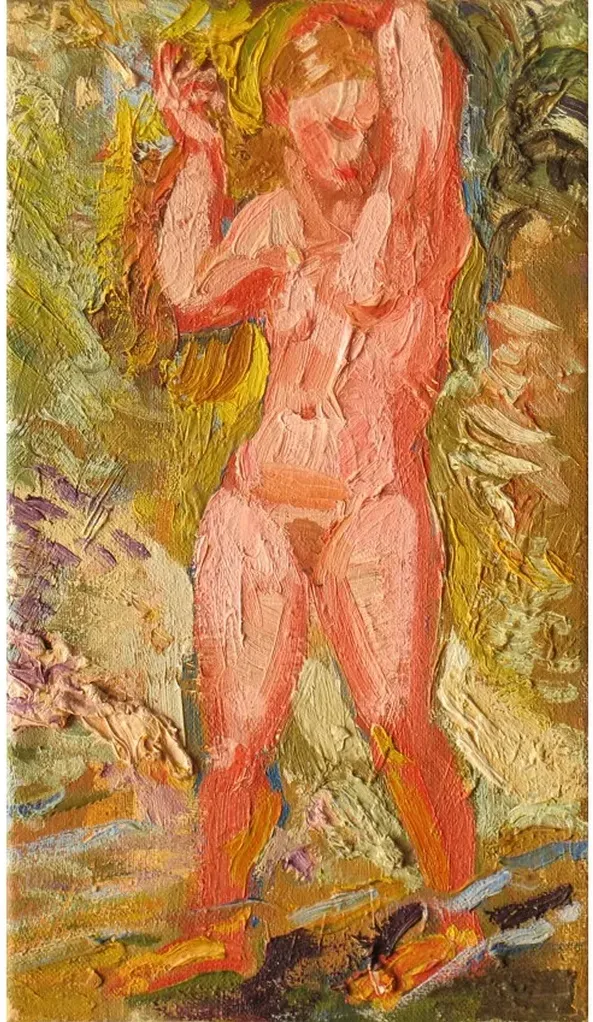 Nude-–-Expressive-and-Bold-Figurative-Painting-in-Warm-Hues