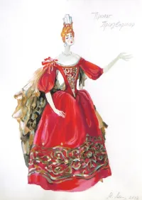 The-Court-lady-costume-sketch