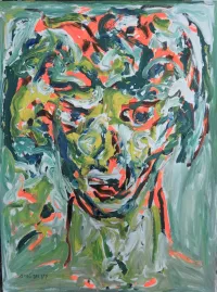 Figure-on-a-green-background