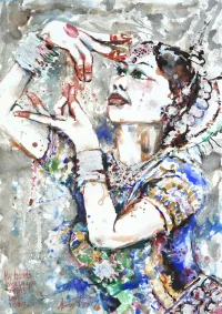 My hands dance for you a story. Look. Listen