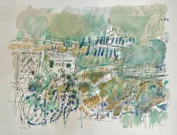 Jerusalem---Signed-Abstract-Lithograph