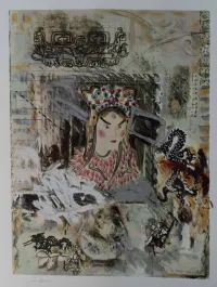 The-Geisha-and-the-Dragon---Lithography
