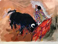 Matador---Expressionist-Lithograph