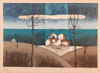 Houses-by-the-Sea---Lithography