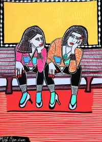 Two-girls-on-a-bench