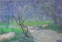Purple-bloom