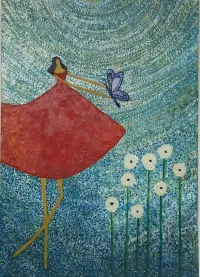 Girl-with-a-red-kite-butterfly