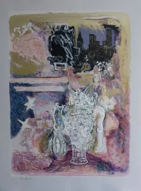 Night-Scene---Mystical-Lithography
